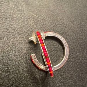 Red beaded Brighton earrings